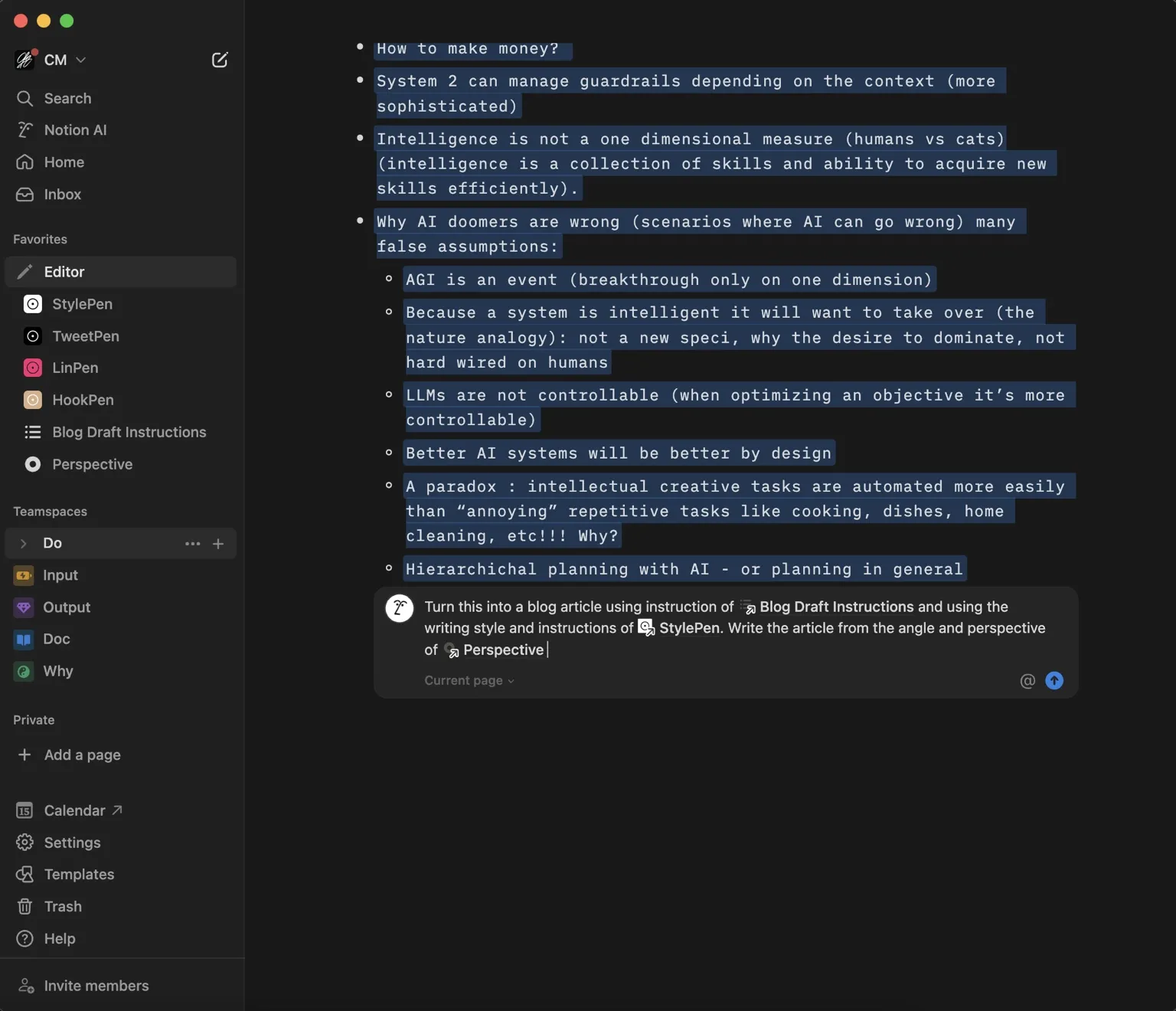 How to Build an AI-Powered Writing System That Sounds Like You — Charafeddine Mouzouni | Cohorte